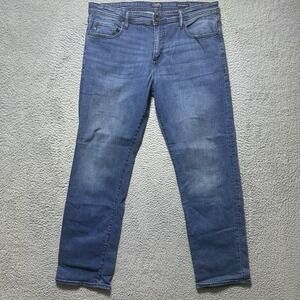Chaps Men's Slim Straight Medium Wash Denim Blue‎ Jeans Size 36x32